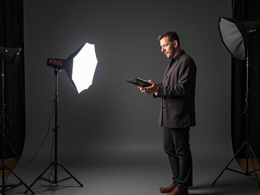 Professional photographer in studio - Van Der Velden Photography